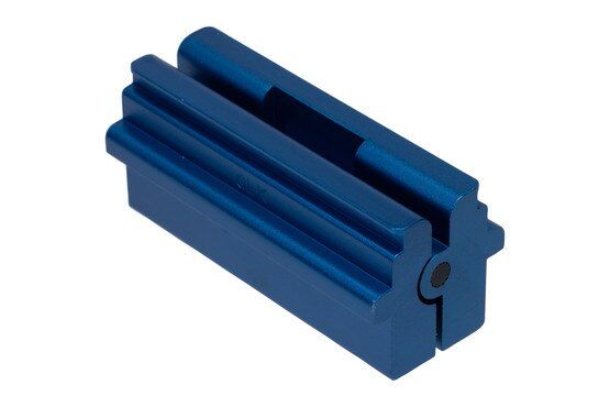NcSTAR VISM Vice Block Tool for GLOCK Slides features a durable blue anodized finish.